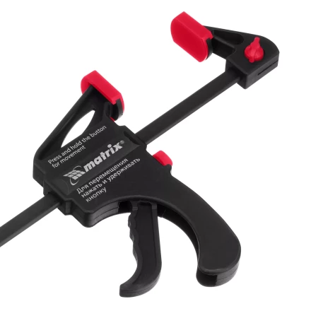 Струбцина универсальная, быстрозажимная, F-образная Matrix, 300 х 415 х 45 мм, пластиковый корпус, 20573 купить в Ноябрьске