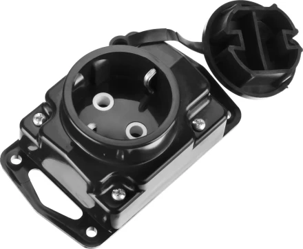 Колодка СИБИН для удлинителя, 1 гнездо, заземление, защитные крышки, IP44, макс мощность 3500Вт 55114-1 купить в Ноябрьске