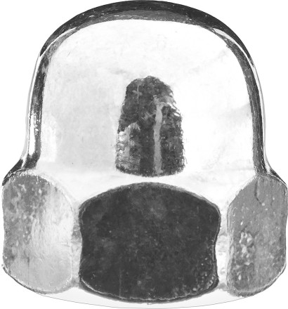 Гайка ЗУБР колпачковая DIN 1587, оцинкованная,  M12, ТФ0, 800 шт. 4-303680-12 купить в Ноябрьске