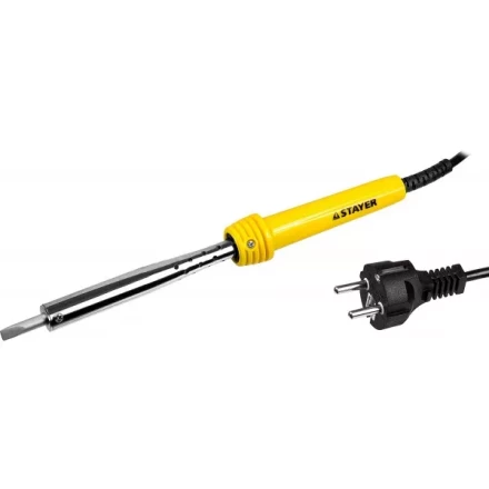 Паяльник STAYER &quot;MASTER&quot; с пластмассовой рукояткой и долговечным жалом, 80 Вт, клин 55305-80 купить в Ноябрьске