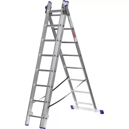 Лестница ЗУБР универсальная, трехсекционная со стабилизатором, 8 ступеней 38831-08 купить в Ноябрьске