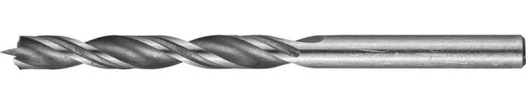Сверло по дереву, двухленточное, спиральное, KRAFTOOL 29400-093-06, d=6x93мм 29400-093-06 купить в Ноябрьске