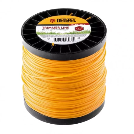 Леска для триммера круглая  2,0 мм 190 м на Din катушке Россия Denzel 96133 купить в Ноябрьске
