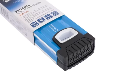 Уровень алюминиевый 400 мм профиль 1.6 мм фрезерованный ударопрочные заглушки 3 глазка БАРС 34420 купить в Ноябрьске