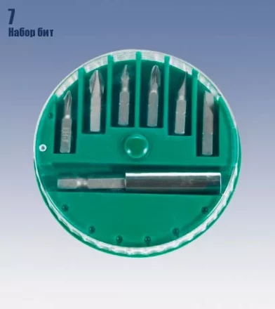 Набор бит 7 шт. S2 Кратон 1 12 01 001 купить в Ноябрьске