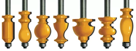 Набор фрез кромочных фигурных хвостовик 12 мм 7 штук 46614 купить в Ноябрьске