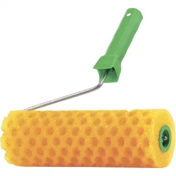 Валик &quot;СТРУКТУРНЫЙ&quot; поролоновый с ручкой, &quot;горошек&quot;, 180 мм СИБРТЕХ 80237 купить в Ноябрьске