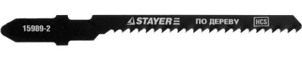 Полотна STAYER &quot;PROFI&quot;, T119BO, для эл/лобзика, HCS, по дереву, ДСП, фигур. рез, EU-хвост., шаг 2мм, 50мм, 2шт 15989-2_z01 купить в Ноябрьске