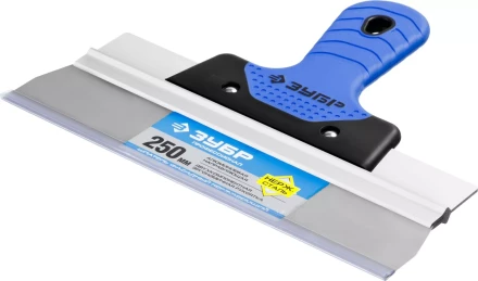 Шпатель ЗУБР &quot;ПРОФЕССИОНАЛ&quot; ФАСАДНЫЙ нержавеющий, 2к ручка. 250мм 10049-25_z03 купить в Ноябрьске