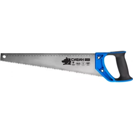 Ножовка по дереву (пила) 400 мм, шаг 5 TPI (4,5 мм), СИБИН 15055-40 купить в Ноябрьске