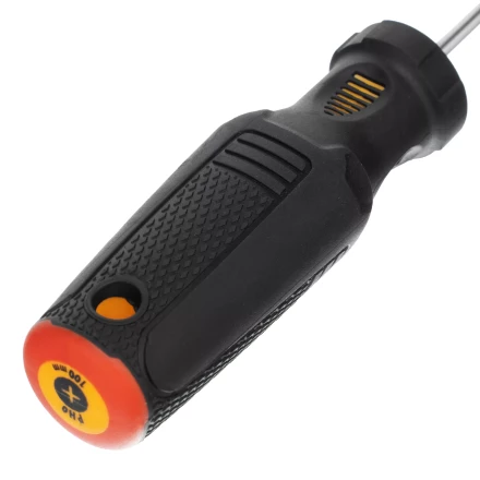 Отвертка PH0х100 мм, CrV, трехкомпонентная рукоятка Denzel 12172 купить в Ноябрьске