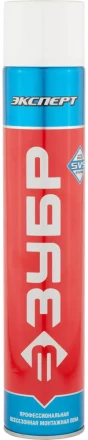Пена ЗУБР &quot;ЭКСПЕРТ&quot;, монтажная, адаптерная, всесезонная, 750мл 41143_z01 купить в Ноябрьске