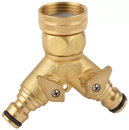 Распределитель двухканальный RACO &quot;Profi&quot; (резьба внешняя-наконечник) латунный, 3/4&quot; х 1&quot; 4246-55035B купить в Ноябрьске