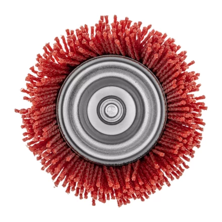 Щетка для дрели, 75 мм, Чашка, со шпилькой, нейлоновая щетина Denzel 74436 купить в Ноябрьске