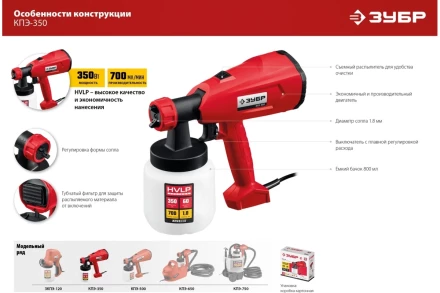 Краскопульт электрический КПЭ-350 серия МАСТЕР купить в Ноябрьске