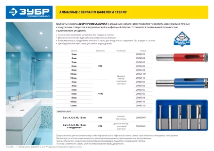 Сверла алмазные трубчатые серия ПРОФЕССИОНАЛ купить в Ноябрьске