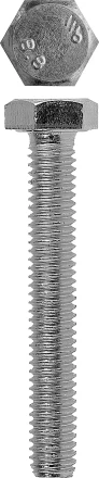 Болт ЗУБР с шестигранной головкой, DIN 933, класс прочности 8.8, оцинкованный, M6 x 12 мм, ТФ0, 5000 шт. 4-303070-06-012 купить в Ноябрьске