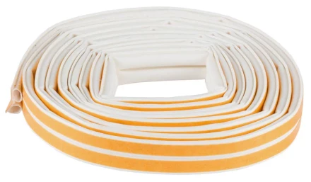 Уплотнитель ЗУБР силиконовый самоклеящийся, профиль &quot;O&quot;, белый, 6м 40925-006 купить в Ноябрьске