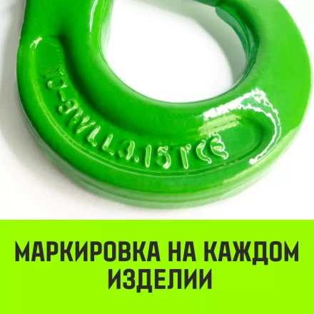 Крюк самозапирающийся с проушиной HITCH 10-Т8 кл 3.2 Т (SZ071266) купить в Ноябрьске