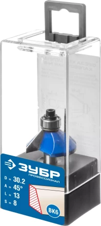 ЗУБР 30.2 x 13 мм, фреза кромочная калевочная (фасочная) №9, Профессионал (28711-30.2) купить в Ноябрьске