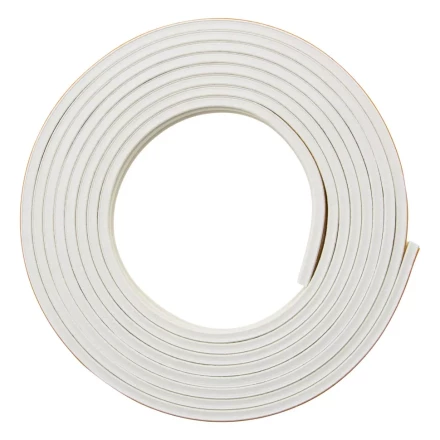 Уплотнитель резиновый, 6 м, профиль &quot;E&quot;, белый Сибртех 88917 купить в Ноябрьске