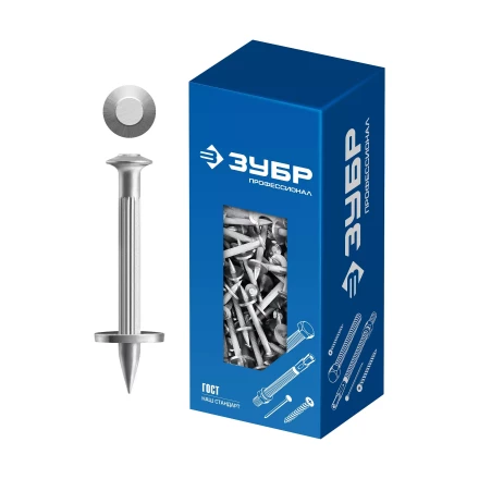 ЗУБР ДГМ, 30 x 3.7 мм, цинк, 1 кг, монтажный дюбель-гвоздь , Профессионал (3063-37-30-1) купить в Ноябрьске