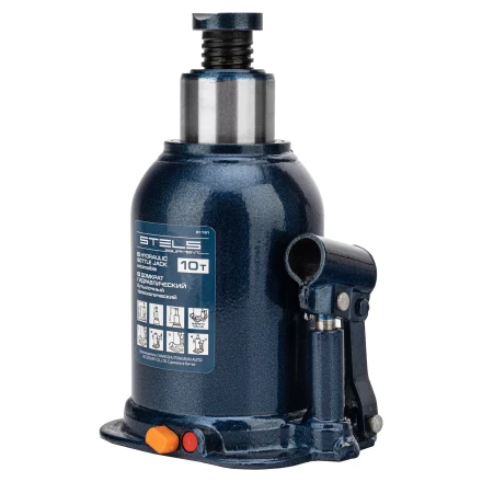 Домкрат гидравлический бутылочный телескопический Stels 51151, 10 т, подъем 180-430 мм купить в Ноябрьске