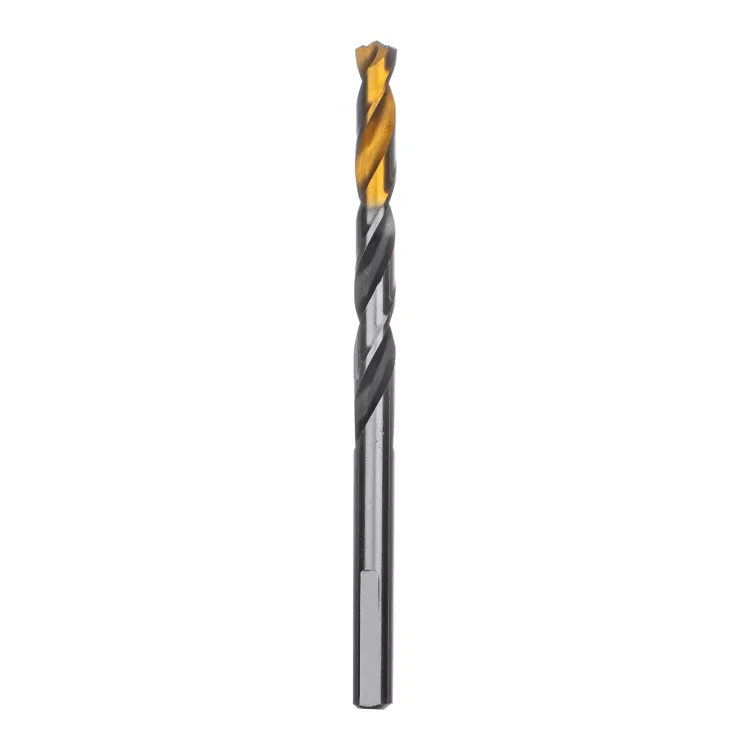 Сверло спиральное по металлу Denzel 6,5 x 93мм, Р6М5, Golden Tip, многогранная заточка, 718279 купить в Ноябрьске