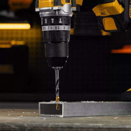 Сверло спиральное по металлу Denzel 6,5 x 93мм, Р6М5, Golden Tip, многогранная заточка, 718279 купить в Ноябрьске