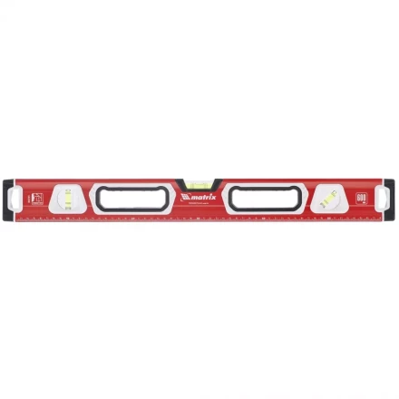 Уровень алюминиевый магнитный 600 мм с зеркальным глазком MATRIX 2 компонентные рукоятки артикул 34731 купить в Ноябрьске