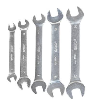 Набор ключей рожковых 5шт чехол Энкор 26066 купить в Ноябрьске