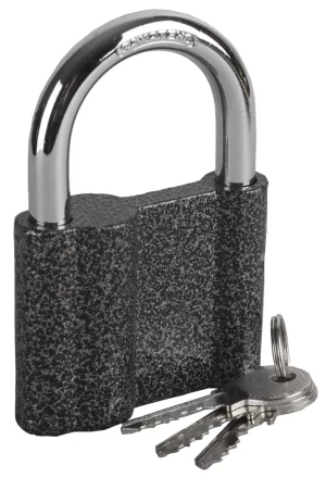 Замок ЗУБР навесной, металлический корпус, закаленная дужка, 80мм 3712-80 купить в Ноябрьске