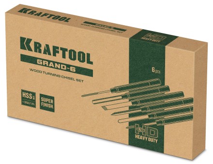 Набор профессиональных токарных резцов по дереву KRAFTOOL 18368 купить в Ноябрьске