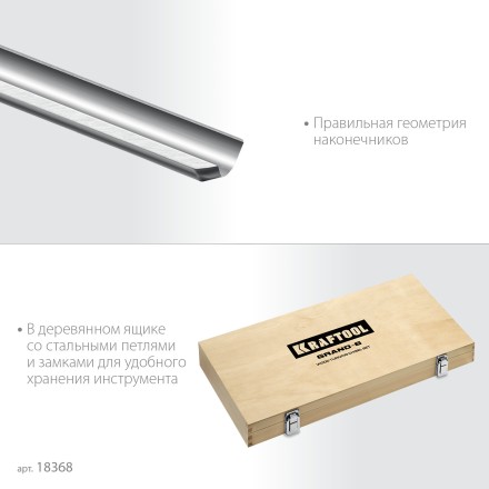 Набор профессиональных токарных резцов по дереву KRAFTOOL 18368 купить в Ноябрьске