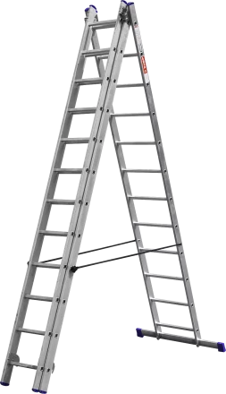 Лестницы алюминиевые трехсекционные серия ЭКСПЕРТ купить в Ноябрьске