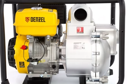 Мотопомпа бензиновая для грязной воды PX-80D, 15 л.с, 3&quot;, 1500 л/мин, глубина 8 м , напор 30 м Denzel 99204 купить в Ноябрьске