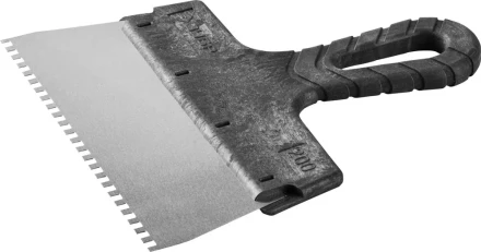 Шпатель ЗУБР &quot;МАСТЕР&quot; ФАСАДНЫЙ, нержавеющее полотно, 200мм, зуб 4х4мм 10078-20-04 купить в Ноябрьске