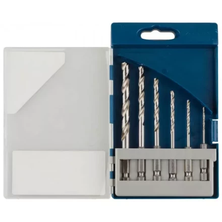 Набор ЗУБР &quot;ЭКСПЕРТ&quot;:  Сверла  по металлу, шестигранный хвостовик 1/4&quot;, быстрорежущая сталь Р6М5, 4,5,6,8,10мм, 5 пред 29623-H5 купить в Ноябрьске