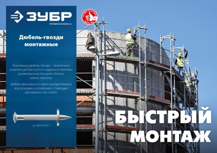 ЗУБР ДГМ, 40 x 3.7 мм, цинк, 1 кг, монтажный дюбель-гвоздь , Профессионал (3063-37-40-1) купить в Ноябрьске